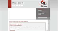 Desktop Screenshot of prestigefassaden.lu